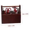 FELTECHELECTR 1Set Miniature Tools Box Tool Kit for Mini House Decoration Highly Simulated Craft Tools for DIY Dollhouse Accessories and Ornaments view 2
