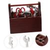 FELTECHELECTR 1Set Miniature Tools Box Tool Kit for Mini House Decoration Highly Simulated Craft Tools for DIY Dollhouse Accessories and Ornaments view 4