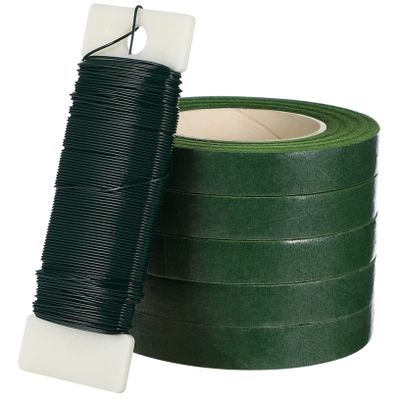 OSALADI 1Set DIY Flower Arranging Kit Deep Floral Tape Florist Wire for Wreath Making Bouquets Crafts Arrangements