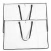 COHEALI 2Pcs Large Capacity Transparent Document Storage Bag Durable Artwork Portfolio Carrier with Smooth Zipper for Posters and Important Documents Easy to Carry Pouch view 1