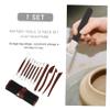 COHEALI 12-Piece Pottery Tools Set for Beginners Soft Clay Sculpting Tools Multi-Functional Clay Carving Kit Cleaning Brush for Art Projects and Modeling view 2