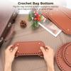 5-Pack Pu Leather Crochet Bag Bottom Shapers, Round, Oval & Rectangle, No Drill, Perfect for Handbag, Purse & Craft DIY view 3