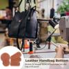5-Pack Pu Leather Crochet Bag Bottom Shapers, Round, Oval & Rectangle, No Drill, Perfect for Handbag, Purse & Craft DIY view 4