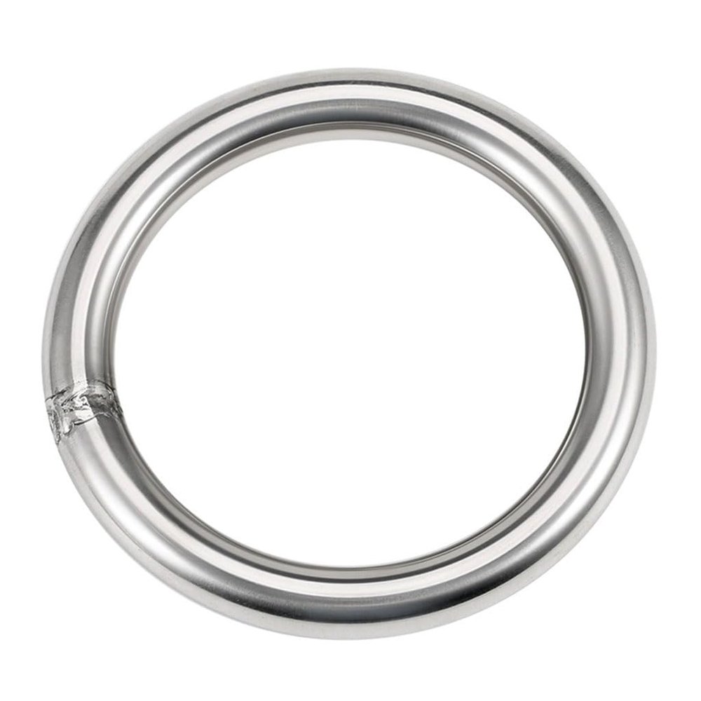 1pcs 8mm 304 Stainless Steel Big O Ring, 130mm 140 150 160 170 180 190 200 250 300mm Outer Diameter Welded Round Rings(180mm)