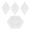 aqxreight Silicone for DIY Crafting Translucent Rhombic Casting for Art and Coaster Making view 1