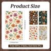 CRASPIRE 20Pcs 4 Styles Polymer Clay Transfer Paper Retro Flower Floral Leaf Underglaze Ceramics Texture Water Transfer Sheets 4.7x2.8 Inch Porcelain Decals for Jewelry Making Earrings DIY Art Crafts view 2