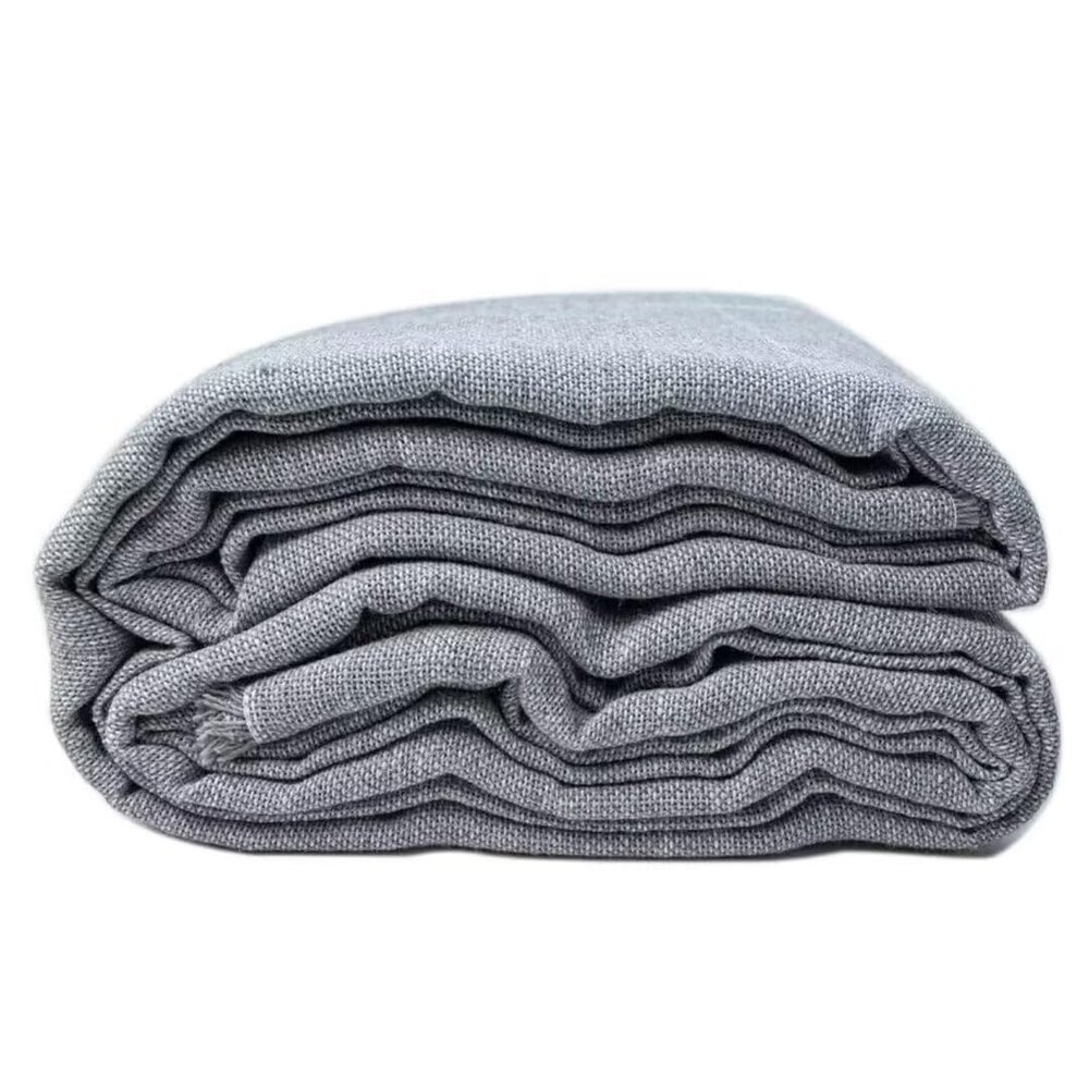 100% Polyester Grey tufting Cloth,Punching neddle texitle Fabric,Monk's Cloth with White Measuring line