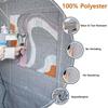 100% Polyester Grey tufting Cloth,Punching neddle texitle Fabric,Monk's Cloth with White Measuring line view 3