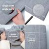 100% Polyester Grey tufting Cloth,Punching neddle texitle Fabric,Monk's Cloth with White Measuring line view 4
