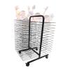 ROSPFKELSC 38-Layer Art Drying Rack with Wheels, Metal Wire Display Easel for Childrens Art, Kindergarten & Studio Use, 82cm Tall view 1