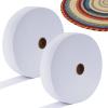 Jelly Roll Batting Strips 2 1/4inch x 100yd (2 Pack) - Cotton Blend Quilting Fabric for Sewing, Crafting & DIY Projects, Pre-Cut Wadding Rolls (White-1/4in 100Yd) view 1
