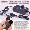 Gslxheal Electric Needle Felting Machine, Wool Felting Tool Set with Speed Control, 1-7 Needles Metal Gear Motor, for Quick Felting, DIY Wool Painting, 3D Sculpture,Green view 3