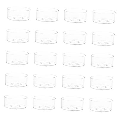 Parliky 20pcs DIY Candle Mold Plastic Wax Melt Box for Candle Making for Home Decor Durable Versatile