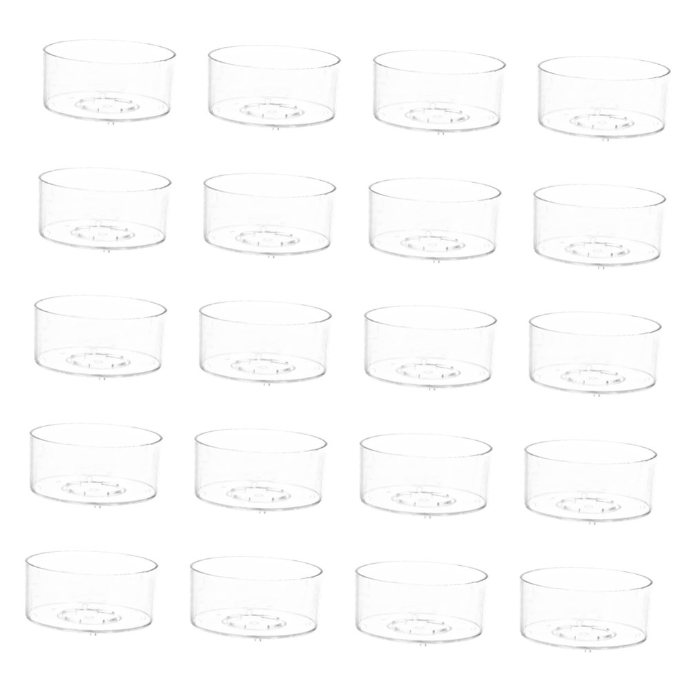 Parliky 20pcs DIY Candle Mold Plastic Wax Melt Box for Candle Making for Home Decor Durable Versatile