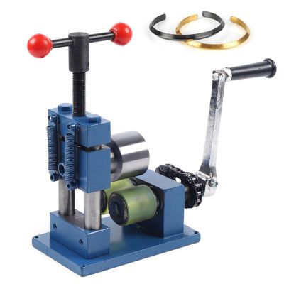 CHANGLKJ Combination Rolling Mill, Jewelry Press Tabletting Tool, Earring Bracelet Bending Device with Bold and Widened Spring Handle, Sturdy Material and Stable Base, for Craftsman, Jewelry Shop