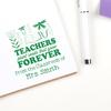 Custom Library Stamp for Teachers, Pre-Ink Plant Seeds Design, Personalized Elementary School Teacher Stamp, 1-5/8" Square, Classroom Bookmarks & Library Labels view 1