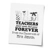 Custom Library Stamp for Teachers, Pre-Ink Plant Seeds Design, Personalized Elementary School Teacher Stamp, 1-5/8" Square, Classroom Bookmarks & Library Labels view 3