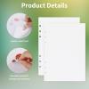 60 Sheets A5 6-Ring Blank Release Paper Binder Refill for Collecting Sticker Reusable Sticker Paper Pages Binder Insert Sheet for 6 Hole Stickers Organizer Binder Album Storage Book view 3