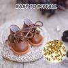 100 Pcs 1.5mm Gold Tiny Grommets Eyelets, Self Backing Brass Eyelets for Bead Cores, Leather, Clothes & DIY Craft Projects view 4