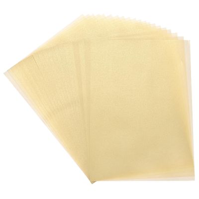 MECCANIXITY Colored Vellum Paper, 20 Sheet Orange Yellow Transparency 11.7 x 8.2 Printable Vellum Paper, Translucent Vellum Sheets for Printing Wedding Invitations, Ink Jet Laser Printer
