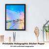 36 Sheets A4 Holographic Vinyl Sticker Paper For Printing, Diy Crafting Film view 3