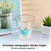 36 Sheets A4 Holographic Vinyl Sticker Paper For Printing, Diy Crafting Film view 4