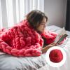 Hand-Woven Acrylic Fiber Wool Roving for Needle Felting and Wet Felting, Large Roll, Red, Easy to Use for Beginners and Art Enthusiasts view 2