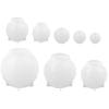 8 Pcs Ball Shaped Silicone Molds, One-Piece 3D Resin Molds, Ideal for DIY Crafts, Flower Preservation, and Home Decor Projects, view 3