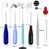 11 PCS Candle Punch Wicking Needle tools with Hook & Eye Mold Hole Punch Candlewick Inserting Tool Tweezer for Silicone Molds Large-Eye Candle Wicking Needle Threader for Candlewick of All Thicknesses view 2