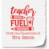 Custom Teacher Book Stamper, Self-Inking Library Stamp for Teachers, Fun Energy Burst Design, Personalized Teacher Gift, 1-5/8" Square, Durable Ink Pad, Classroom Decor, Educational Supplies view 3