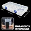 DUOFIRE Plastic Organizer Container Storage Box Adjustable Divider Removable Grid Compartment for Jewelry Beads Earring Tool Fishing Hook Small Accessories(18 grids, White X 3) view 2
