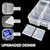 DUOFIRE Plastic Organizer Container Storage Box Adjustable Divider Removable Grid Compartment for Jewelry Beads Earring Tool Fishing Hook Small Accessories(18 grids, White X 3) view 4