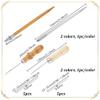 AHANDMAKER 2Pcs 2 Colors 304 Stainless Steel Hair Rooting Tool with Awl Pricker Sewing Tool and Ventilating Needles, Doll Hair Making Kit for DIY Handle Doll OB BJD Wig view 2