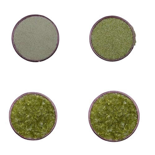 Crushed Peridot Hydro Quartz Coarse Gemstone Powder Hydro Quartz Crushed All Size For Stone Inlay, Stone Healing Powder Woodwork Inlay Ring (200 Gram (7.05 OZ), 4 to 6 MM)
