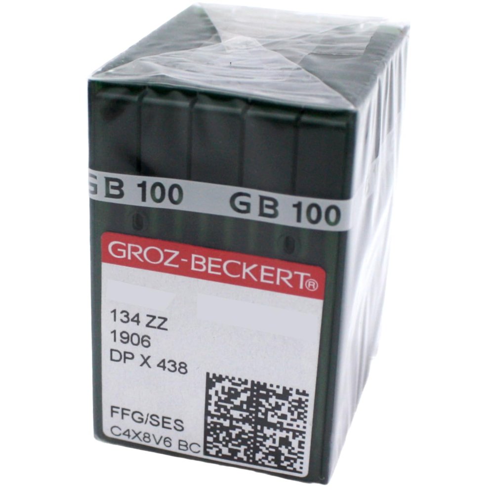 100 Groz-Beckert 134ZZ SY1906 Needles for Industrial Zigzag Sewing Machines-Size 18
