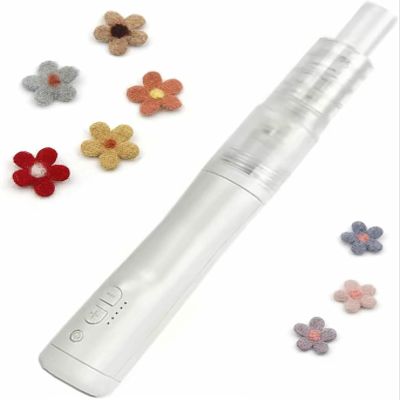 OJHVTCXD Electric Wool Felting Tool, Electric Felting Needle Machine, Rechargeable Handheld Felt Punching Machine with 5-Speed Control, Stroke 3cm, for DIY Wool Painting