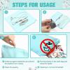 Sanwuta 8 Pcs Zippered Silver Storage Bags Anti Tarnish Silver Pouches Keeper Jewelry Storage Protector Bags(7.9 x 7.9 Inch,Lake Blue) view 4