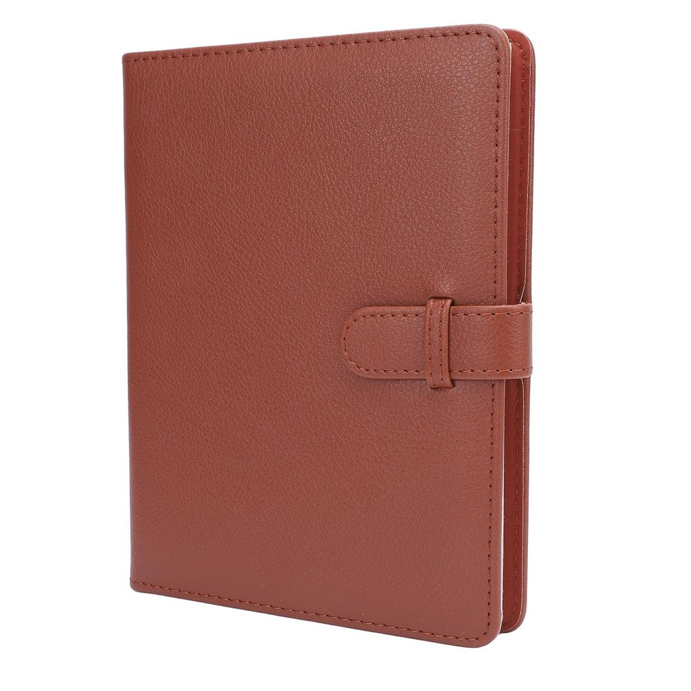Sorandy Photo Album, Wallet PU Leather Photo Album for Wide 400 300 210 Book 80 Pockets Scrapbook Memory Book with Buckle Design for 5 Inch Pictures (Brown)