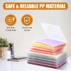 Leinuosen 10 Pack Photo Storage Box Set 5 Pcs 8"x10" and 5 Pcs 5"x7" Plastic Photo Organizer with Snap Tight Latch Large Picture Container for Postcard Scrapbook Paper Crafts Office Document Supplies view 3