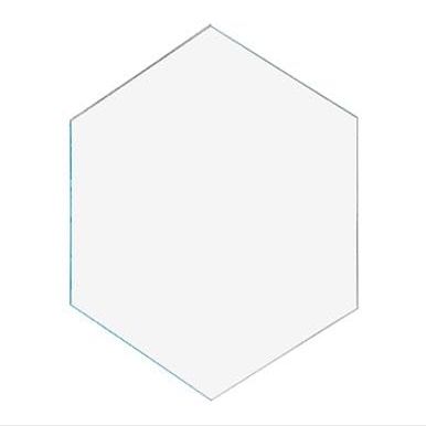 25 Pack Hexagon Blank 3" Clear Acrylic DIY Crafts Decor Table Centerpiece for Weddings and Special Events 1/4" Thick Tile by Marketing Holders