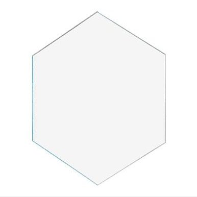 25 Pack Hexagon Blank 3" Clear Acrylic DIY Crafts Decor Table Centerpiece for Weddings and Special Events 1/4" Thick Tile by Marketing Holders
