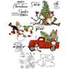 Santa Claus Stamps and Die Cuts for Card Making Christmas Tree Transparent Silicone Clear Stamp and Metal Cutting Dies Sets for DIY Scrapbooking Paper Crafting Seals Decorative Supplies view 4