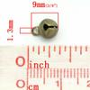 100 Tiny Brass Bells Beads Bronze Bells Eastern Jewelry Making Craft 6mm view 2