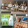 Portable A-Frame Wooden Drawing Board Holder, Adjustable Folding Art Easel for Painting, Sketching, and Displaying - 150CM Height, Ideal for Artists and Students view 2