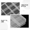 BUTIFULSIC 6PCS Bead Storage Container: 15 Grids Beads Organizer Box with Adjustable Dividers - Jewelry Storage Container for Crafts - Home & Office Supplies view 3