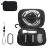 Travel Case for Plaud NotePin S/Plaud NotePin Voice Recorder and Charging Dock Accessories,Shockproof Carrying Bag - Includes Case OnlyBlack view 1