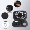 Travel Case for Plaud NotePin S/Plaud NotePin Voice Recorder and Charging Dock Accessories,Shockproof Carrying Bag - Includes Case OnlyBlack view 2
