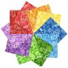 50pcs 12 x 12 inches Multicolor Cotton Fabric Bundle Squares for Quilting Sewing, Precut Fabric Squares for CraftPaisley view 2