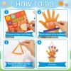 Frienda 48 Set Religious Bible Craft Kit for Kids Religious Flower Handprint Art Craft God Says You are Bible Prayer Sticker Ornament VBS Church Activity Gift for Sunday School Teacher Day view 4