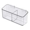 Simply Tidy Medium Clear Hanging Organizer Bin Plastic Clip-On Storage for Craft Tools & Supplies, Fits Most Rolling Carts & Uncapped Surfaces, 12 Pack view 1
